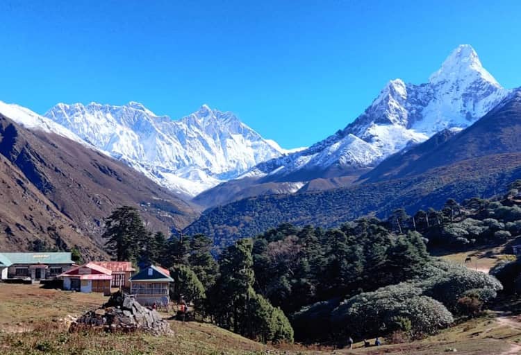 View from Tengboche monastery