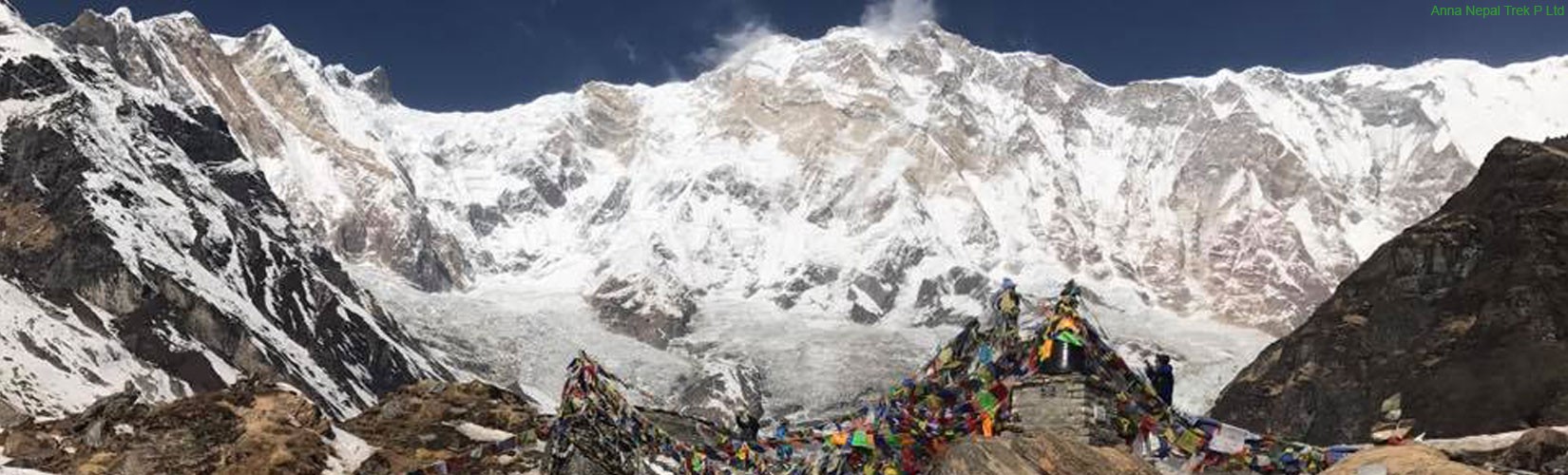 Annapurna I seen from the Annapurna base camp