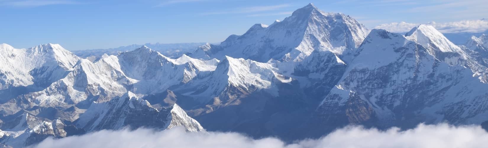 Everest view from mountain flight