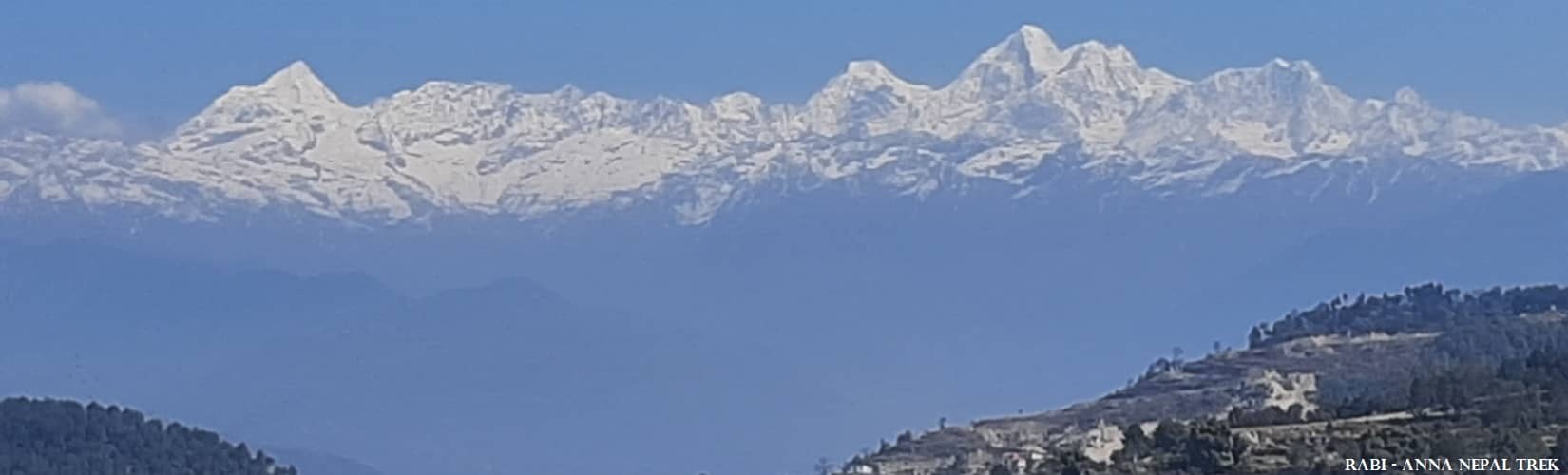 Himalayan mountains seen from Nagarkot