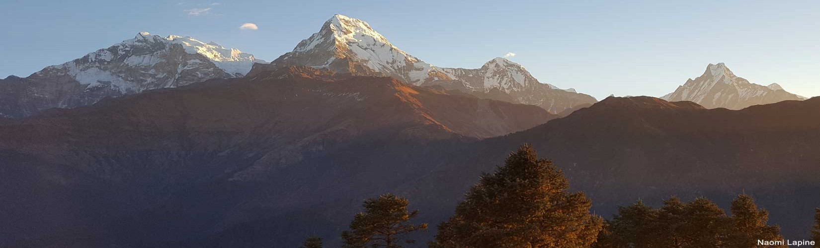 Himalayan range seen from Poon Hill of Ghorepani trek